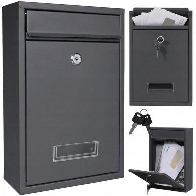 Poštovní schránka s přihrádkou na noviny Gockowiak černá – Hledejceny.cz