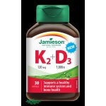 Jamieson Vitamíny K2 120mcg a D3 1000 IU 30 kapslí – Hledejceny.cz