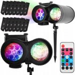 ISO 9565 LED Projektor venkovní 12 motivů s dálkovým ovladačem – Zboží Dáma
