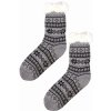 Snowy grey huňaté ponožky beránek MC 113 světle šedá