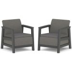 Keter SCANDI LINEA DUO SET -Mountain Grey/Grafit – Sleviste.cz