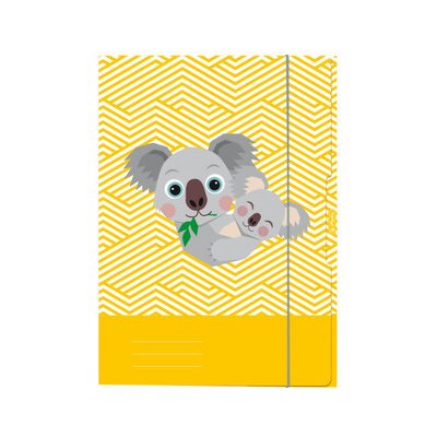 Herlitz Cute animals - koala A3 desky s gumou 3 klopy – Zboží Živě