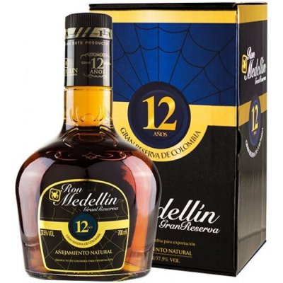 Ron Medellin Gran Reserva Rum 12y 37,5% 0,7 l (tuba)