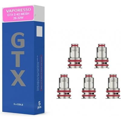 Vaporesso GTX MESH Coil New Version 0.4 ohm 5 ks – Hledejceny.cz