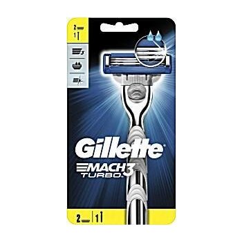 Gillette Mach3 Turbo + 2 ks hlavic