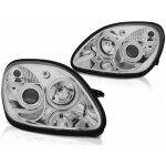 PŘEDNÍ SVĚTLA MERCEDES SLK R170, 1996-2004, ANGEL EYES, CHROM – Hledejceny.cz