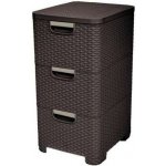 Curver Rattan Style 3 zásuvky 3 x 14 l hnědá 06604-210 – Zboží Mobilmania