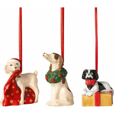 Ozdoby na stromeček Nostalgic Ornaments psi 3 ks – Hledejceny.cz