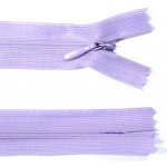 Spirálový zip no.3 skrytý nerozepínací 50cm - více barev color: 566 lila fialová – Hledejceny.cz
