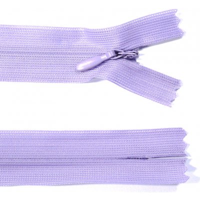 Spirálový zip no.3 skrytý nerozepínací 50cm - více barev color: 566 lila fialová – Hledejceny.cz