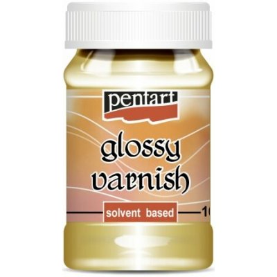 Pentart Lesklý lak na bázi rozpouštědla 100 ml – Zboží Mobilmania