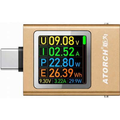 Atorch AT085 PD3.1 QC3.0 zlatý – Sleviste.cz