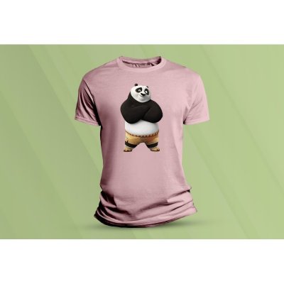 Sandratex dětské bavlněné tričko Kung Fu Panda. růžová