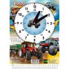 Školní papírové hodiny Školní hodiny Bigfoot - Traktor