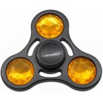 Černý fidget spinner HQ žlutý diamant – Zboží Dáma