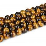 Přírodní tygří oko - třída AB - ∅ 6 mm - 1 ks – Zboží Dáma