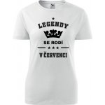 Bílé dámské tričko Legendy se rodí v červenci dárek pro ženu k narozeninám – Zboží Dáma