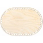 Woody Crafts Přírodní dno na háčkované košíky - Ovál Velikost: 20x10 cm – Zbozi.Blesk.cz