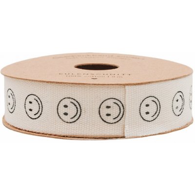 Eulenschnitt Bavlněná stuha Smileys – 5 m, krémová barva, textil – Hledejceny.cz