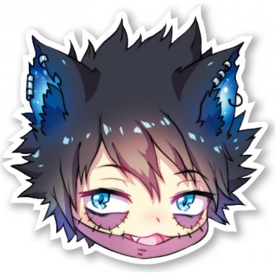 Boku no Hero Academia (BNHA) Samolepka Dabi Cat – Zboží Živě