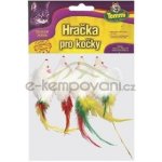 Tommi Myš s peříčkem pro kočky malá, 5 cm, 4 ks – HobbyKompas.cz