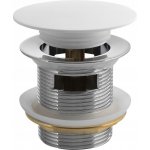Vanová výpust 6/4" Polysan click clack, rockstone, bílá matná 72195 – Zboží Dáma