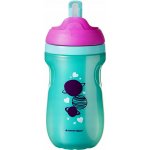 Tommee Tippee netekoucí termohrnek s brčkem Explora tyrkysovo růžová 260 ml – Zboží Dáma