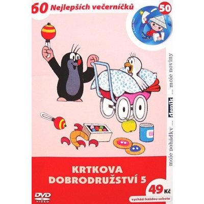 Krtkova dobrodružství 5 papírový obal pošetka DVD – Hledejceny.cz