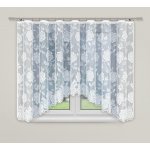 Dekorační žakárová záclona s řasící páskou JITUNA 160 bílá 400x160 cm MyBestHome – Hledejceny.cz