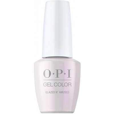 OPI GelColor Your Way Glazed N Amused gelový lak bílý perleťový 15ml