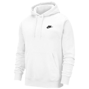 NIKE M NSW CLUB HOODIE PO BB BV2654-100 bílá