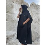 Základní pončo z vafloviny Černé – Sleviste.cz