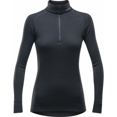 Devold dámský rolák s dlouhým rukávem a zipem duo active merino 210 Zip Neck black – Hledejceny.cz