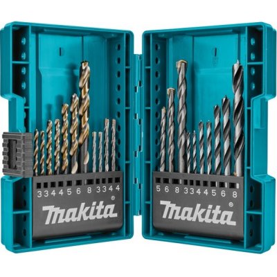 Makita B-44884 sada vrtáků do kovu/dřeva/zdiva 3-8mm (po 1), 21ks – Zboží Mobilmania