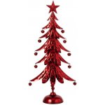 Červený veliký kovový stromek s rolničkami Christmas Tree XL – 25*13*78,5 cm - J-Line by Jolipa – Hledejceny.cz