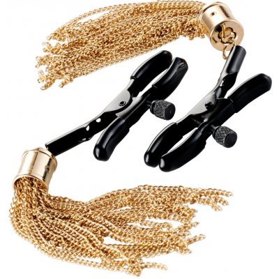 GP Accents Skřipce na bradavky TASSEL TEASE zlaté – Zboží Dáma