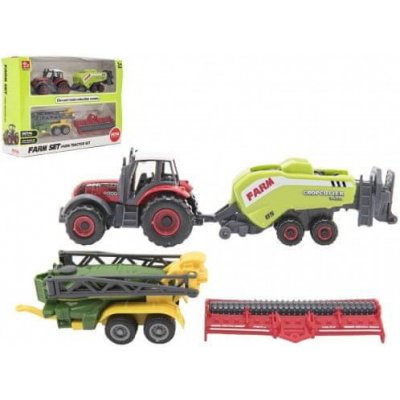 InnoVibe Sada farma traktor s příslušenstvím 4 ks Zelený