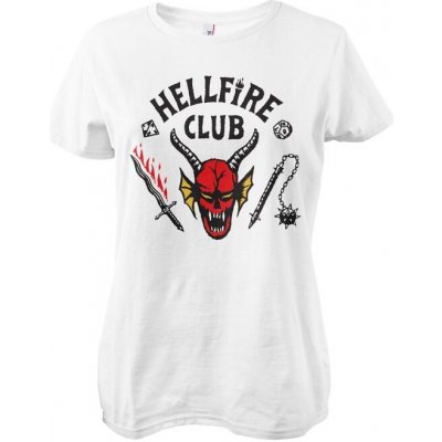 Dámské tričko Stranger Things Hellfire Club bílé – Hledejceny.cz