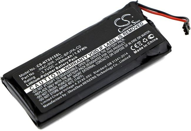 Cameron Sino Baterie pro Nintendo Switch Controller, HAC-015, HAC-016, 450 mAh, Li-Pol CS-NTS015SL
