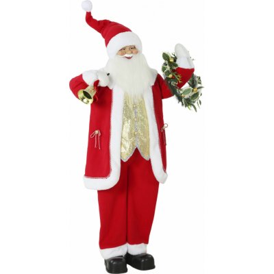 HOMCOM Zpívající Santa Claus, 150 cm | červený – Hledejceny.cz