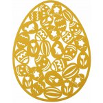 Mybesthome Velikonoční prostírání EASTER EGG žlutá 27x35 cm – Zbozi.Blesk.cz
