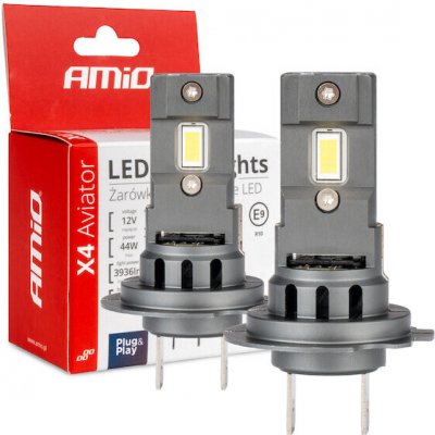 LED žárovky X4-series AVIATOR H7/H18 6500K max 44W AMIO-03764 – Hledejceny.cz