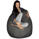 CrazyShop sedací vak Hruška Mega tmavě šedá – Zbozi.Blesk.cz