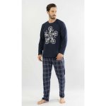 Bicykle pyžamo dlouhé tmavě modrá – Sleviste.cz