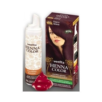 Henna 12 barevná pěna na vlasy Višeň