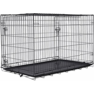 Dog Fantasy Klec skládací 2 dveře XXL 121 x 74 x 82 cm – Hledejceny.cz