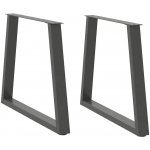 Omaxi 957352 Nohy k jídelnímu stolu ve tvaru V 2 ks antracitové 70 x 72-73,3 cm ocel – Zboží Dáma