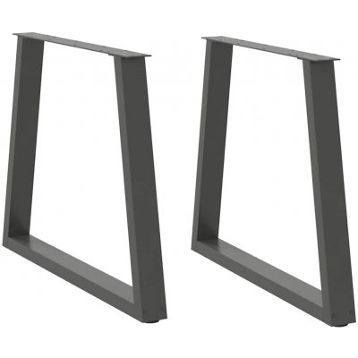 Omaxi 957352 Nohy k jídelnímu stolu ve tvaru V 2 ks antracitové 70 x 72-73,3 cm ocel – Zboží Dáma