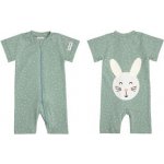 Moniel Dětský overal s krátkým rukávem Králík Dots Mintová – Zboží Mobilmania