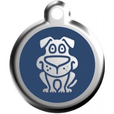 Red Dingo známka vč. rytí Pes Modrý 30 mm – Zboží Dáma